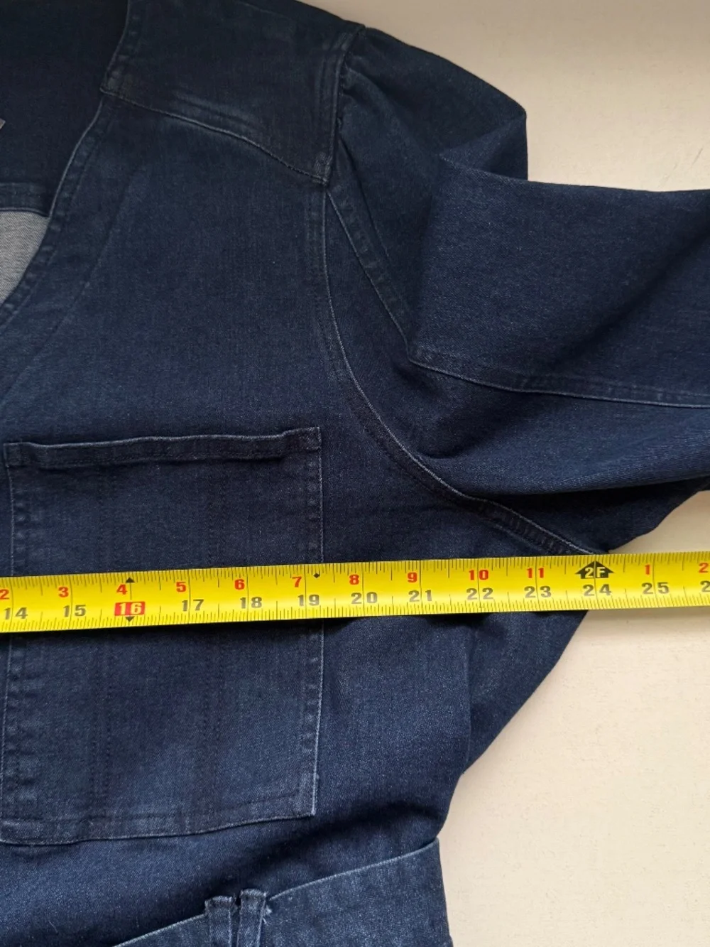 Buxom Curvy Denim Utility Romper With Belt Size 3X - Picture 11 of 15